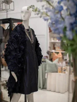 Mannequin in Blue Dress in Darby Scott Shoppe