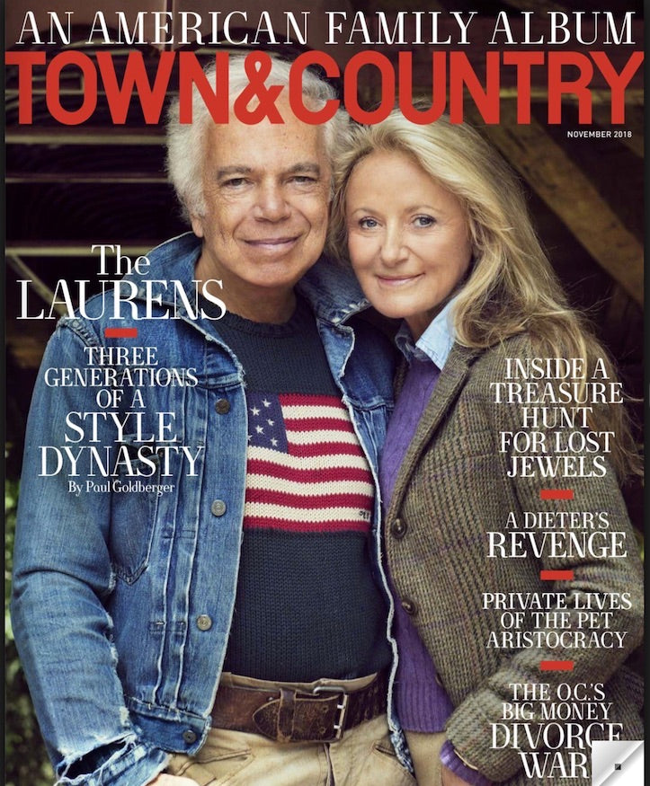 The Laurens on cover of Town & Country Magazine