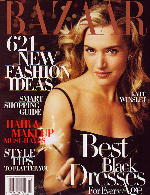 Kate Winslet on cover of Harpers Bazaar
