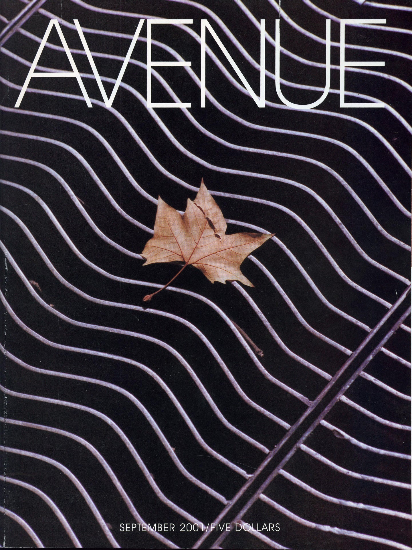 Cover of Avenue Magazine September 2001