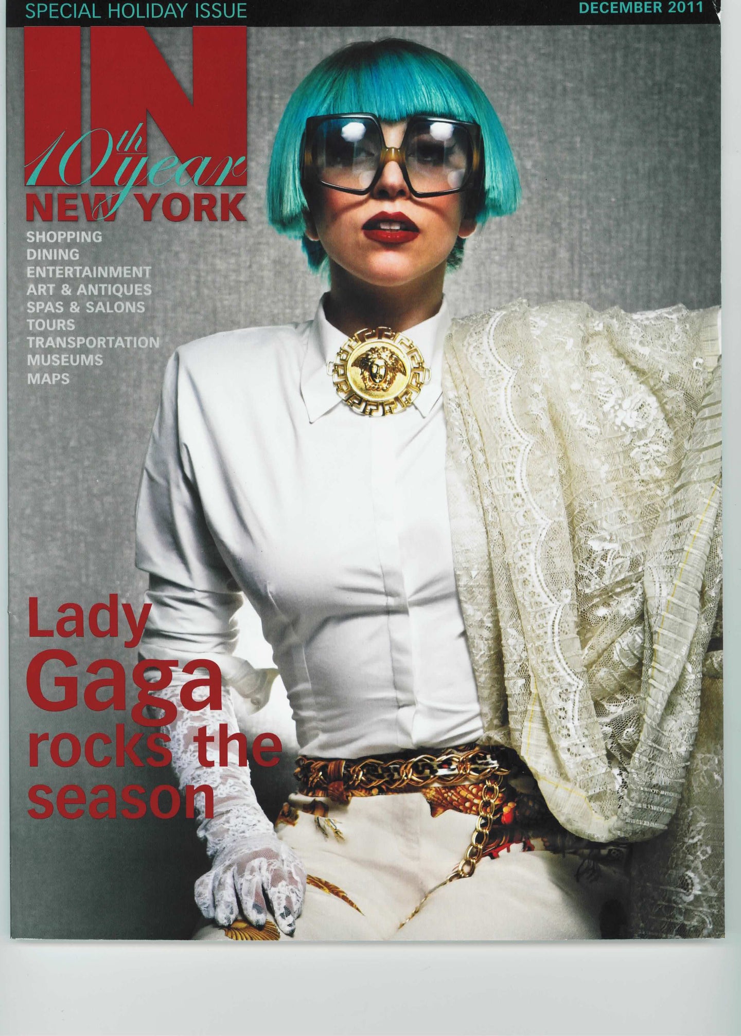 Cover of IN New York December 2011 Issue - Lady Gaga
