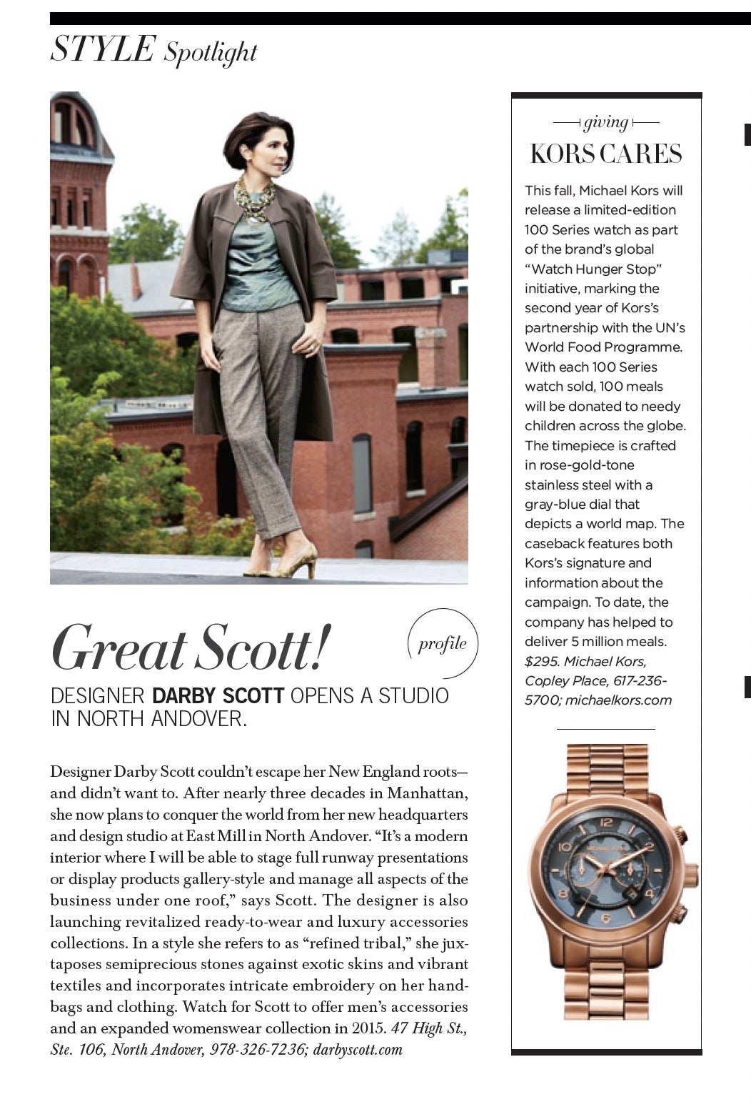 Article in the Style Spotlight Darby Scott Opens a New Studio in North Andover