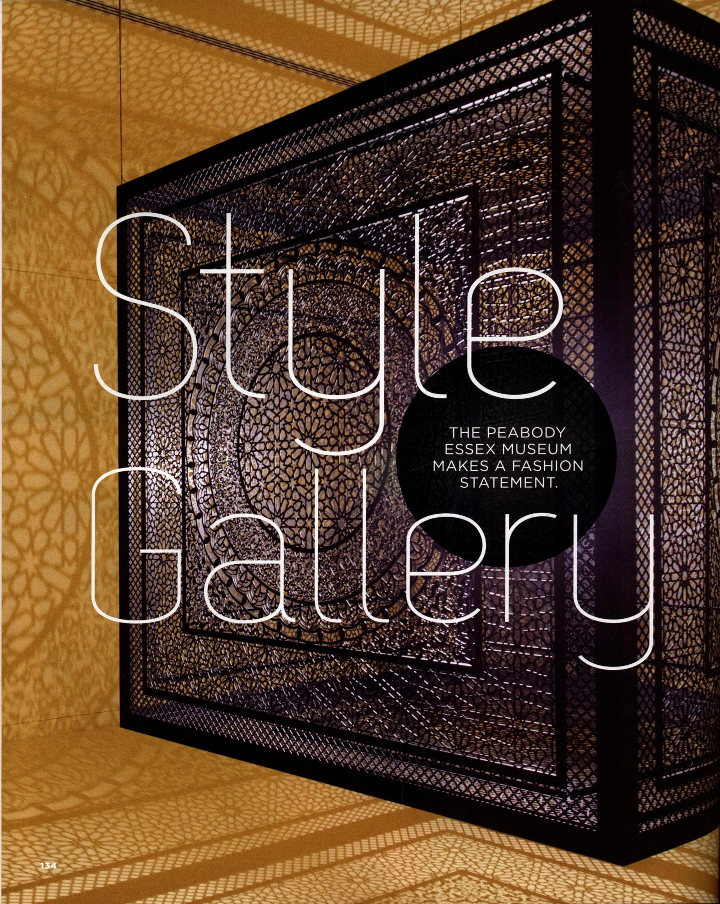Cover page for the photo shoot at the Peabody Essex Museum