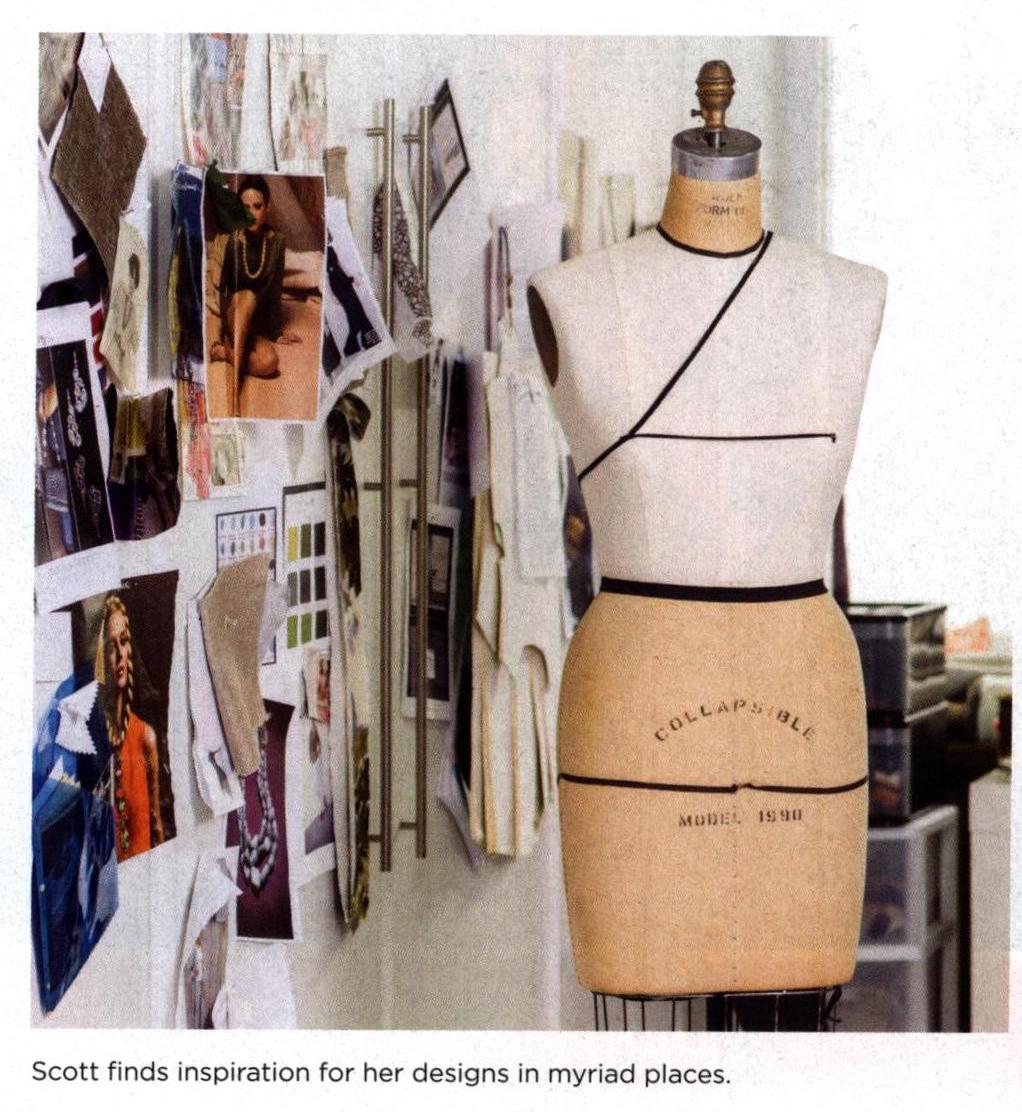 Studio back room pinboards and mannequin - Darby Scott