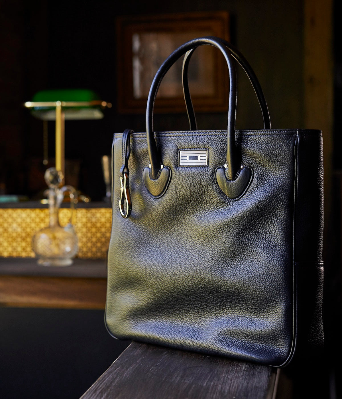 Darby Scott Essex Tote as seen in Esquire Big Black Book spring 2018