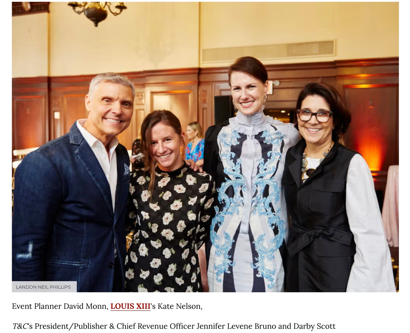 David Monn, Kate Nelson, Jennifer Levene Bruno and Darby Scott stop for a group photo - Photo Credit Landon Neil Phillips