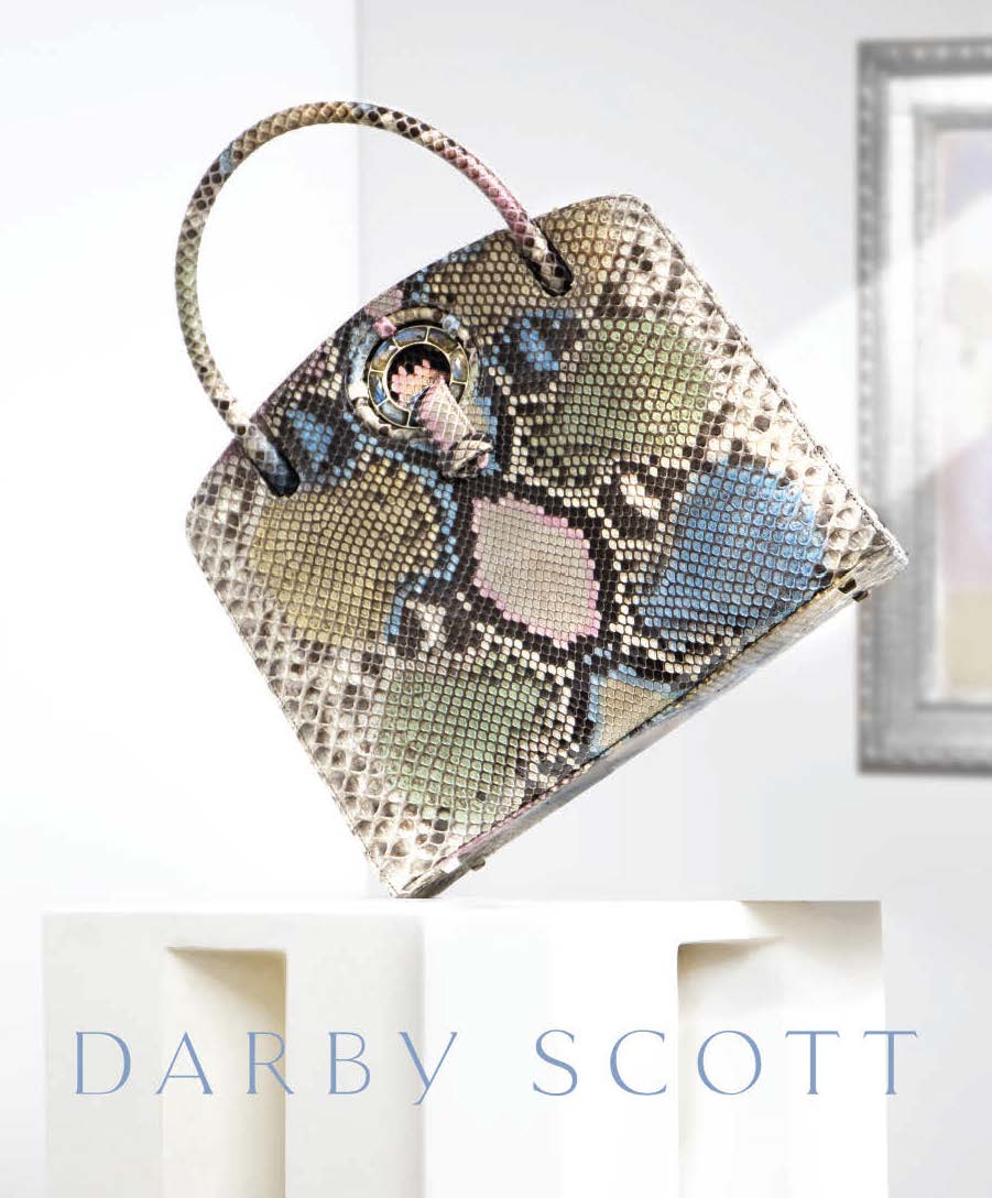 Annette Tote in Pastel Python by Darby Scott
