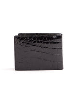 Black Nile Crocodile Classic Slim Bi-Fold Wallet, Back - Darby Scott