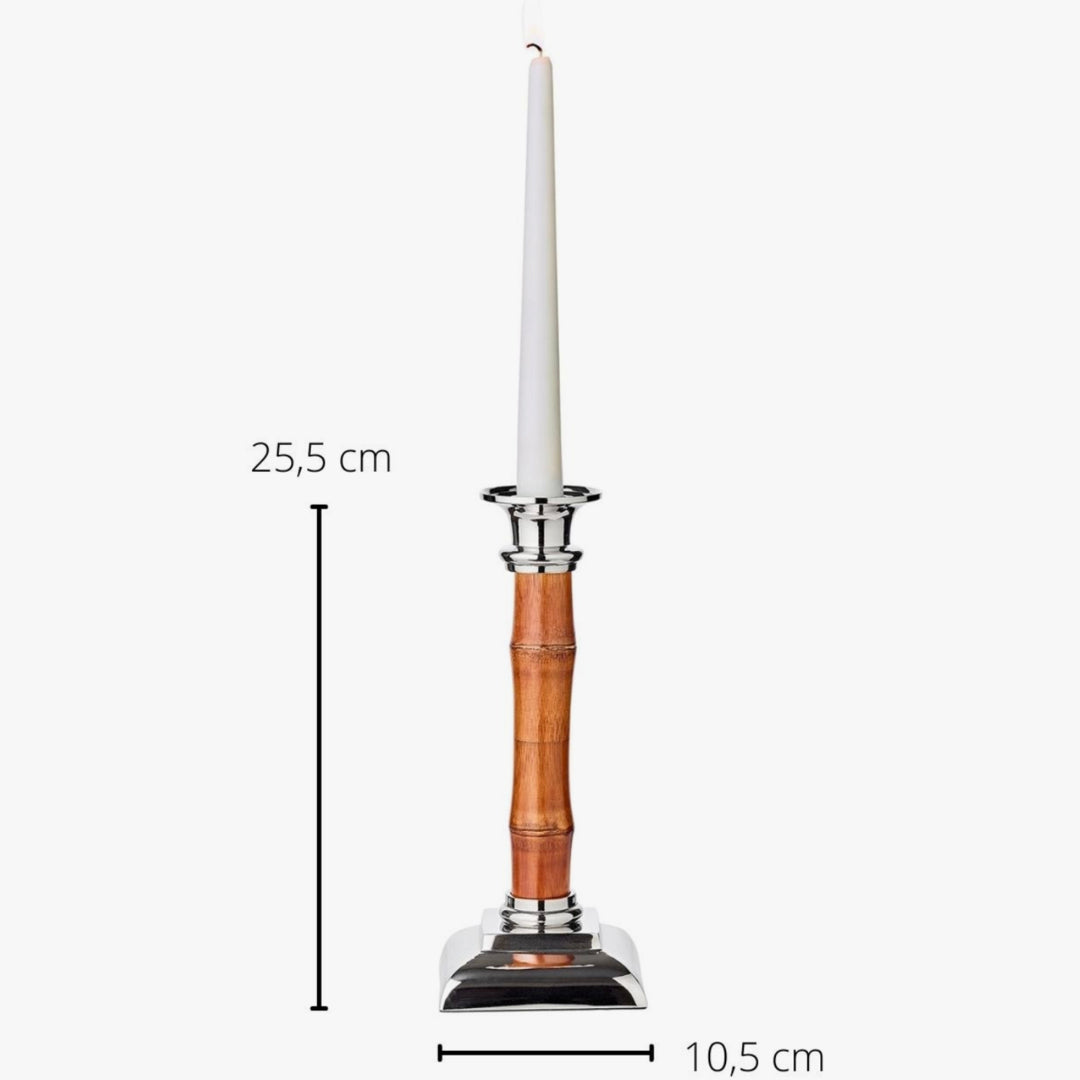 Candlestick-Bamboo & staineless
