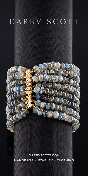 Labradorite Multi-Strand Bracelet with 18K Yellow Gold Bar Clasp - Darby Scott
