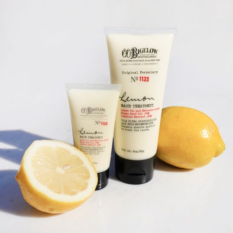 CO Bigelow hand cream and lemons