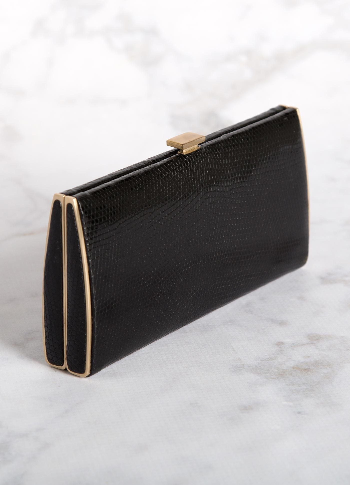 Black Lizard Box Wallet - Darby Scott