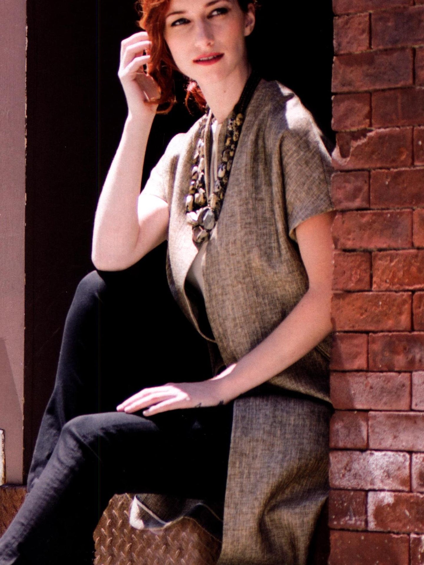 Model wearing a Topper Coat by Darby Scott -photo credit Adrien Bisson
