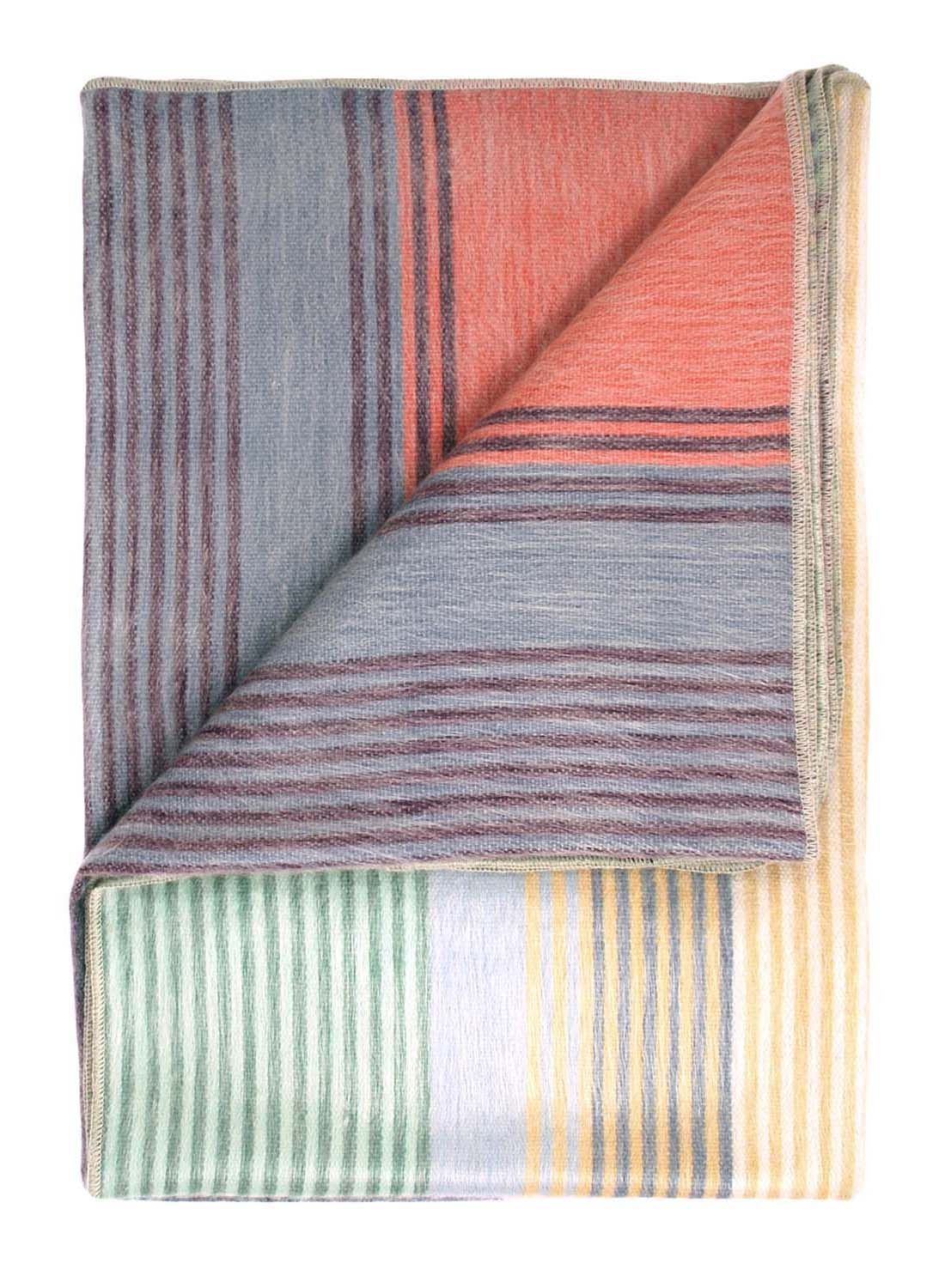 Greens, Yellow, Oranges and other autumnal colors in an Alpaca Throw