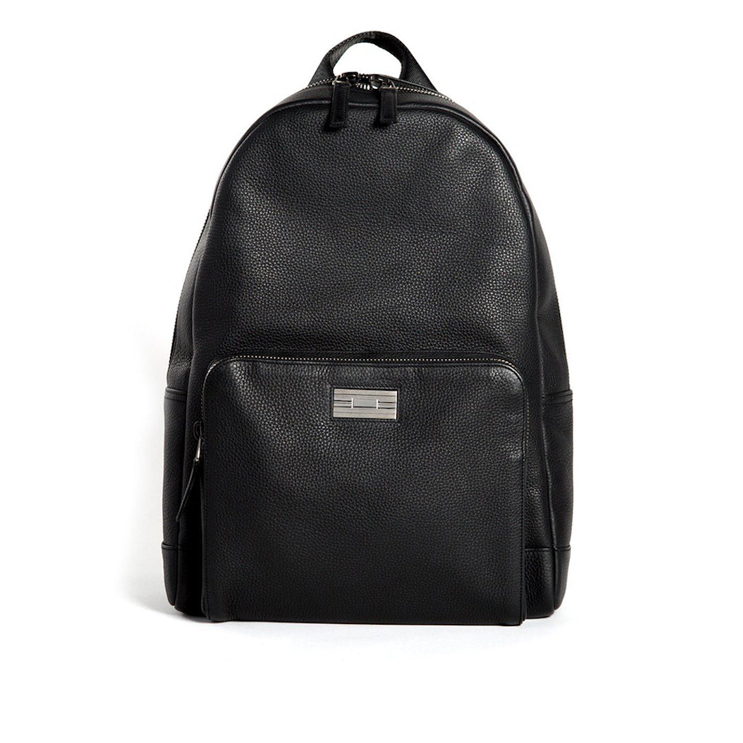 Stuart Backpack in Black Leather