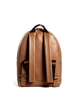 Back of Cognac Leather Monogram Stuart Backpack - Darby Scott