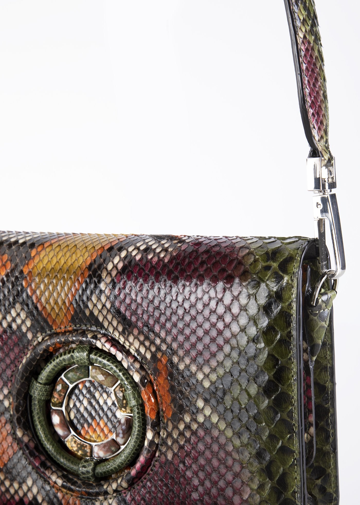 Grommet Details with Multi-Color Jasper Grommet on Anna Crossbody - Darby Scott