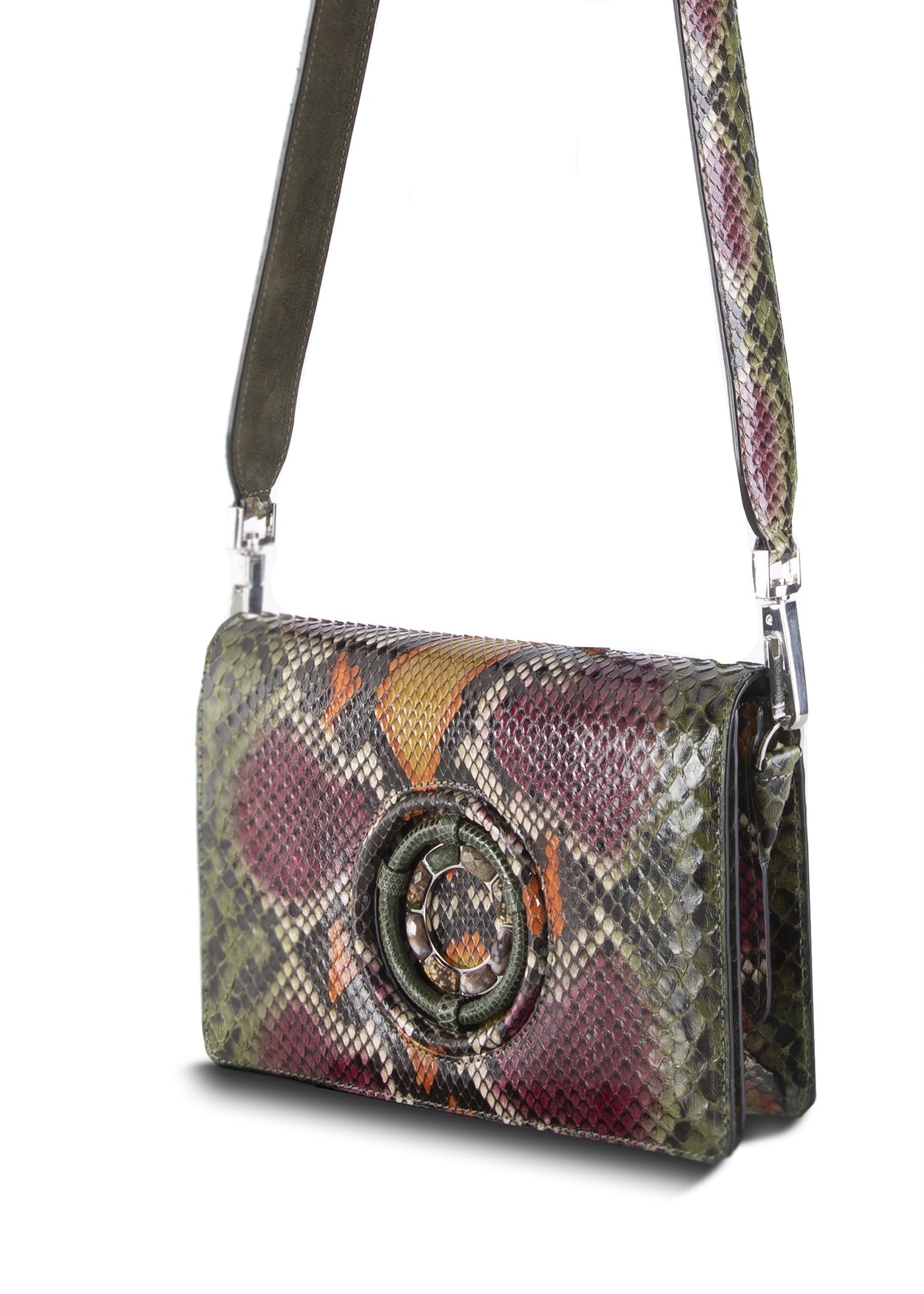 Side Gusset and Strap Details on Anna Crossbody - Darby Scott