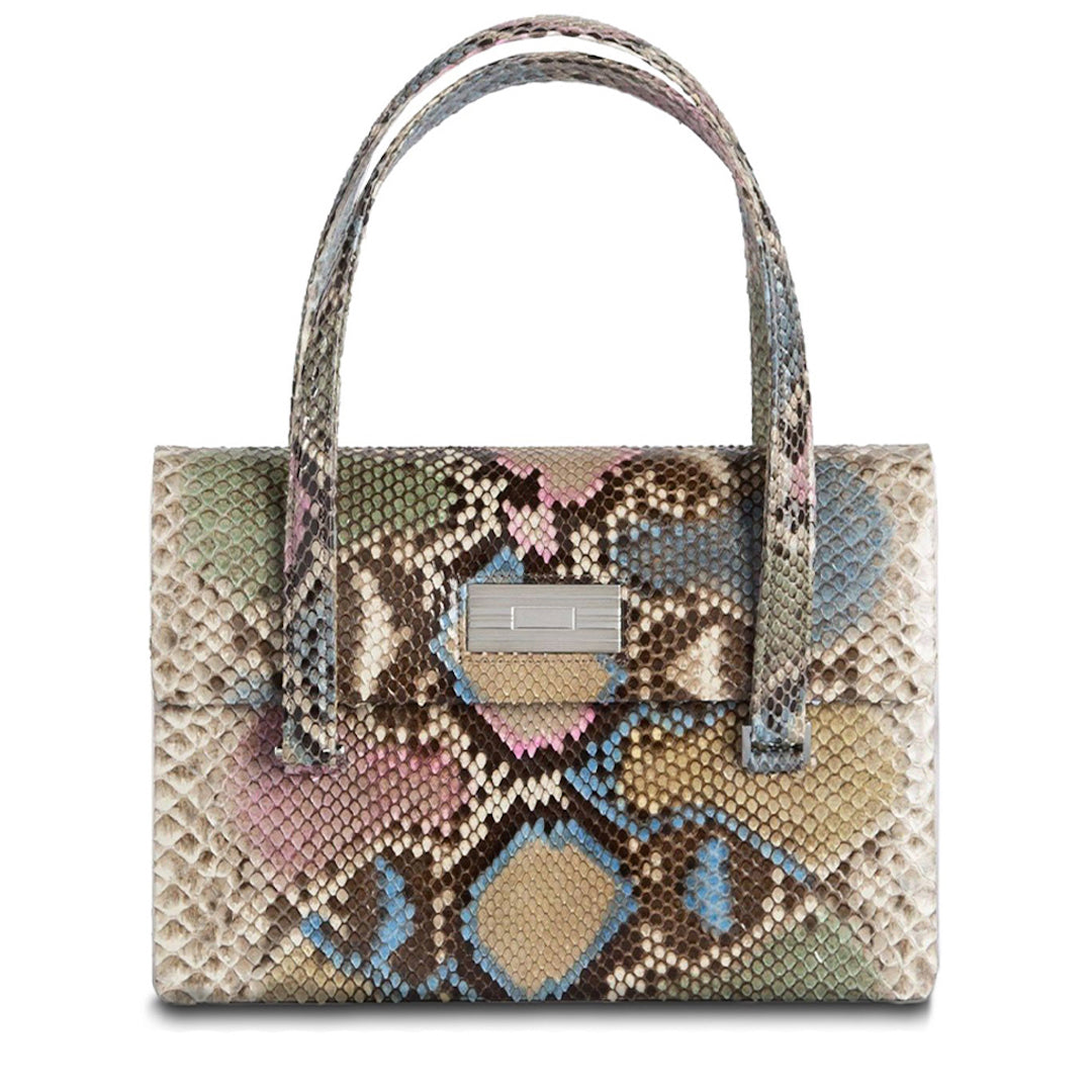 The Emelia Monogram Tote in Pastel Multi-Color - Darby Scott