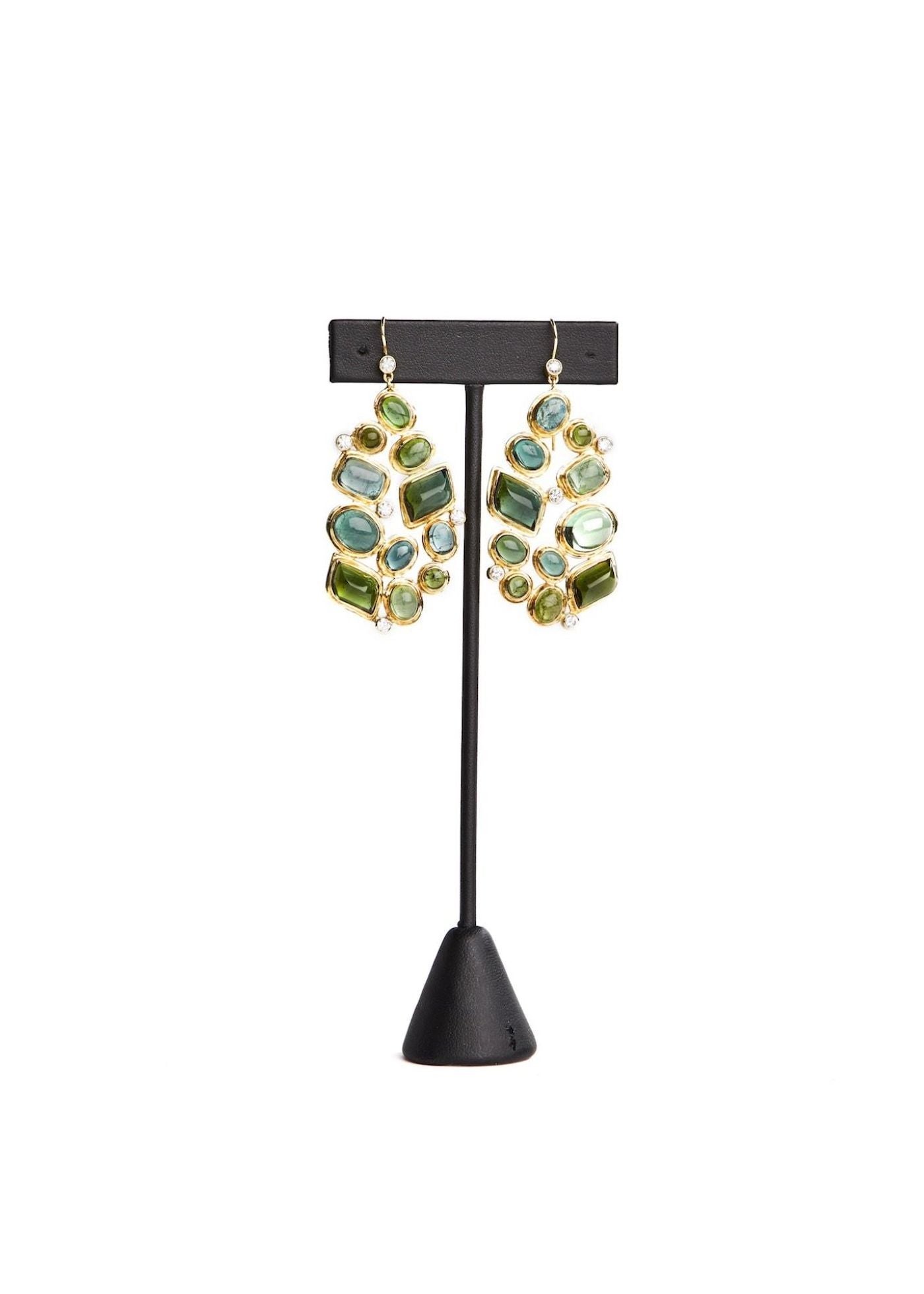 Tourmaline Mosaic Earrings - Darby Scott