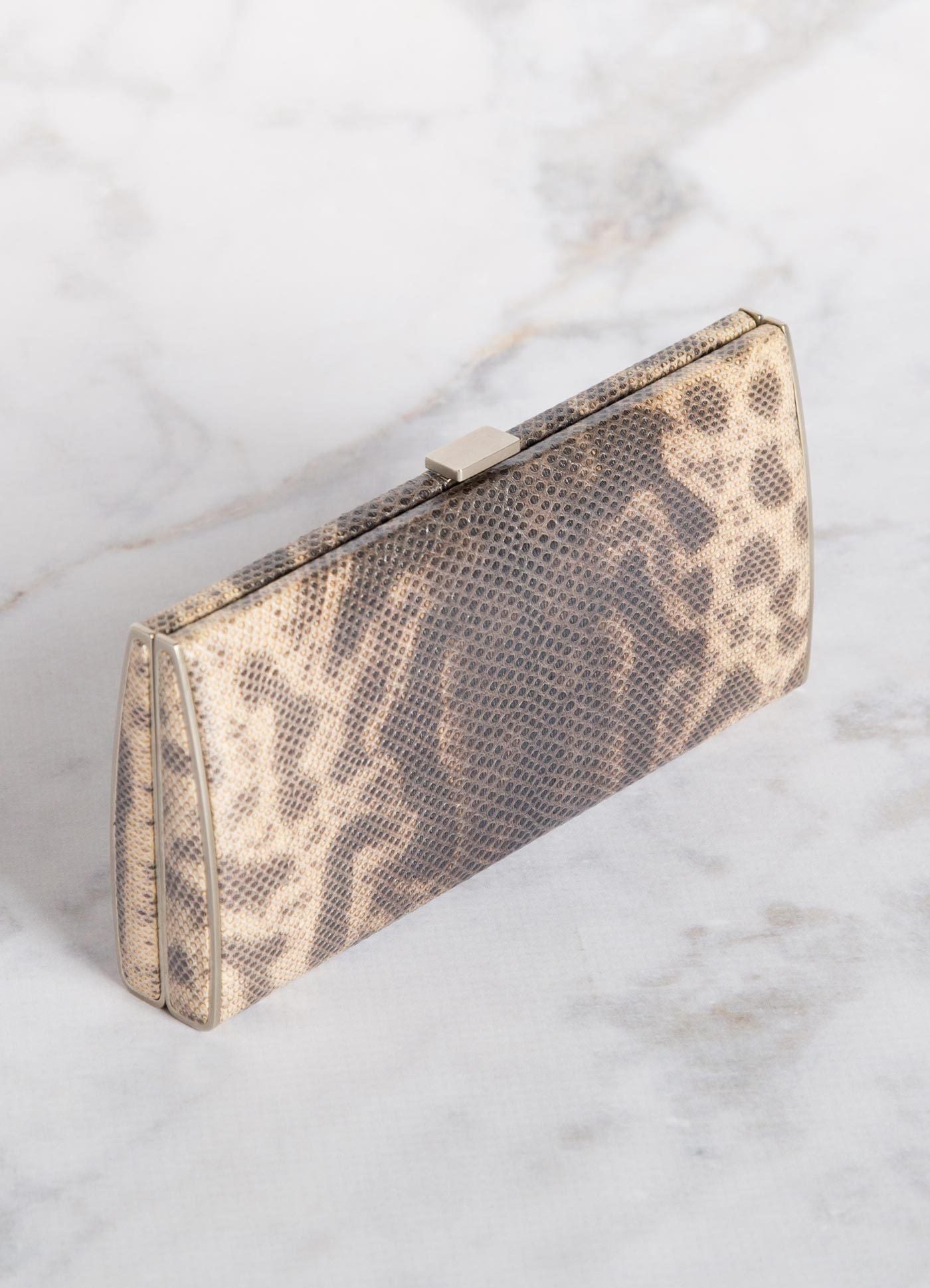 Tan Karung Box Wallet, Top View - Darby Scott