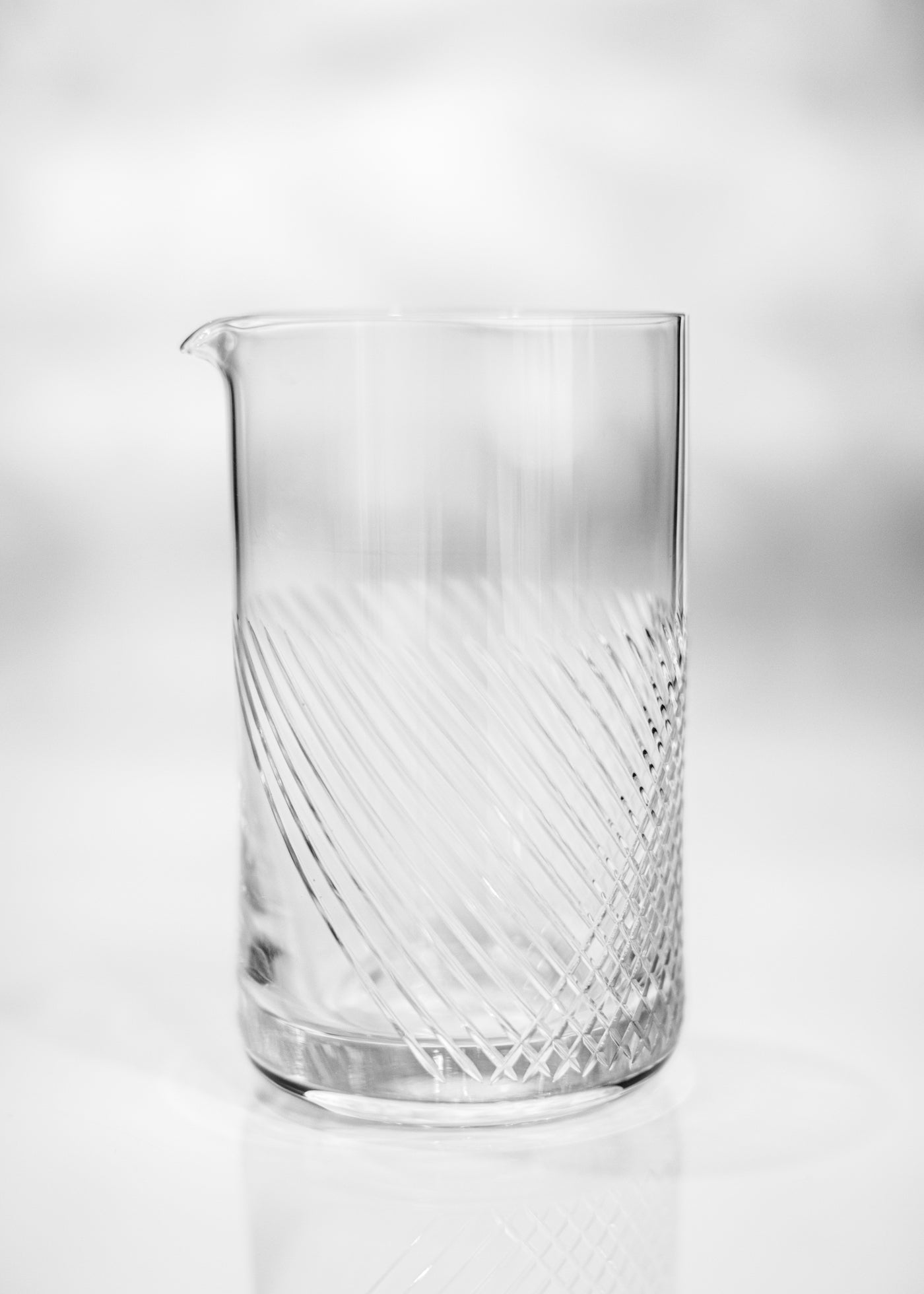 Cut glass mixing glass