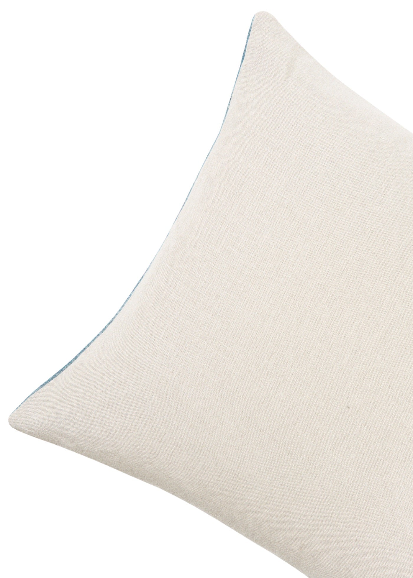 Linen back on pillow
