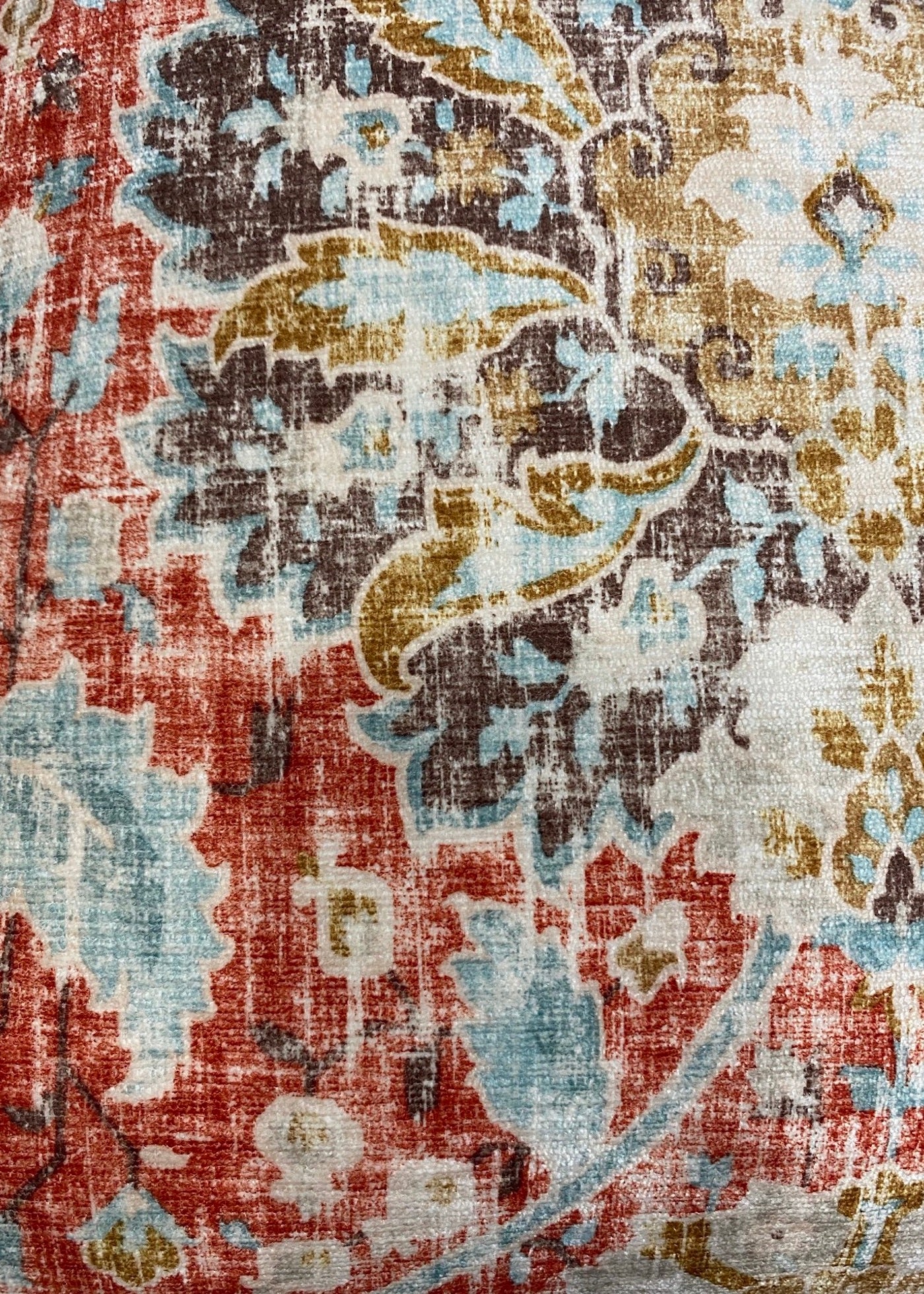 Fabric detail of chakra pattern