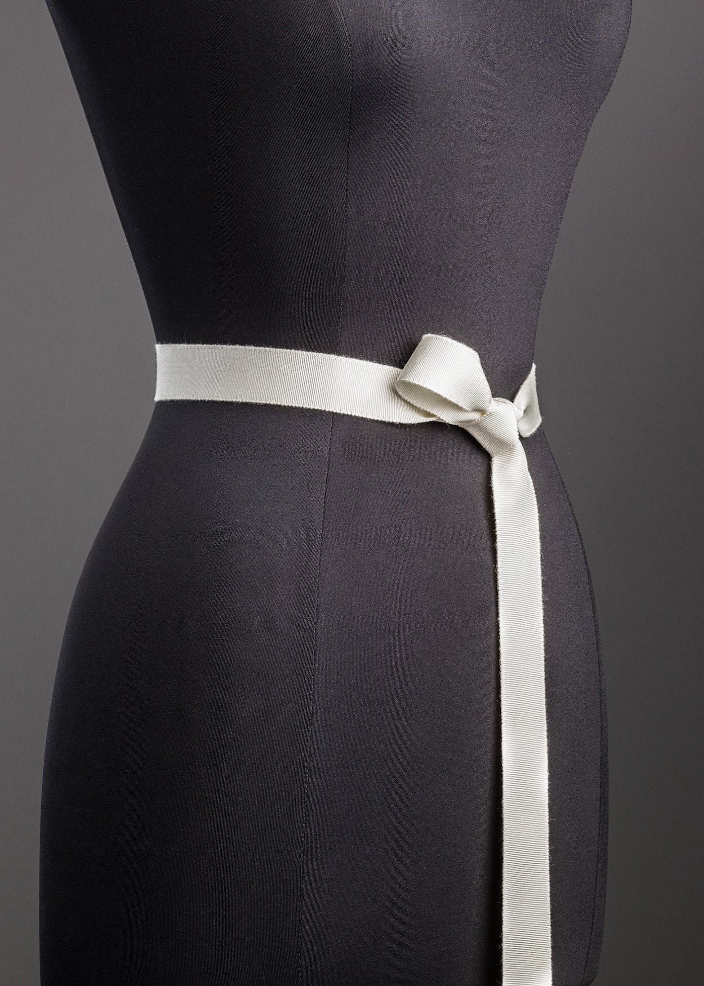 Ribbon Belt, Narrow - White