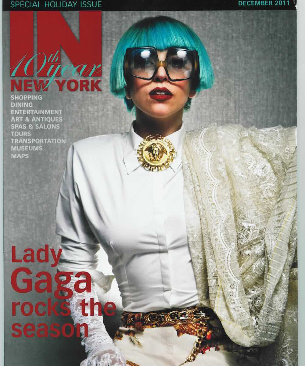 Lady Gaga on cover of IN New York magazine holiday 2011