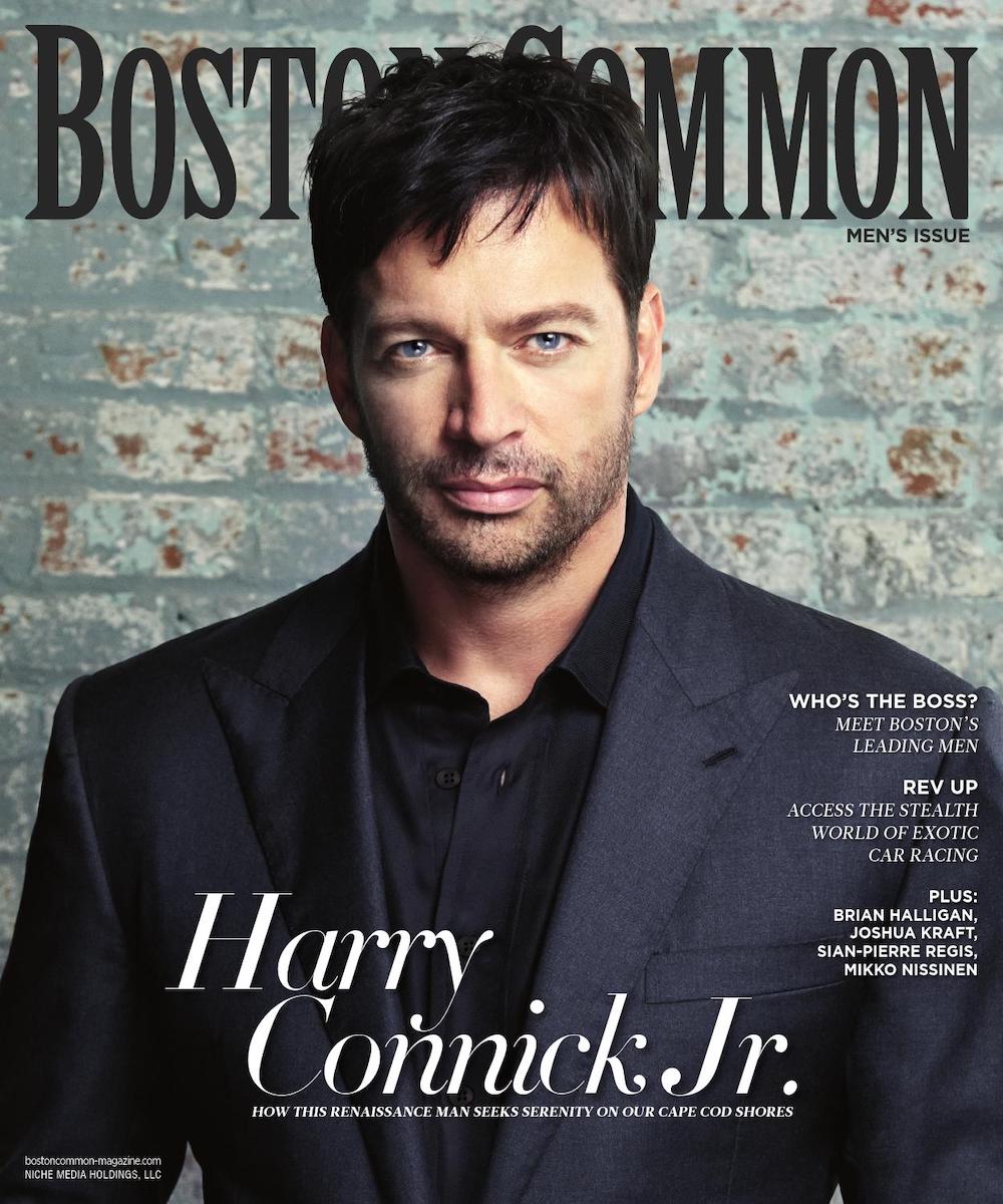 Harry Connick Jr. on cover of Boston Common Magazine  