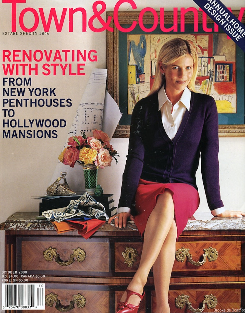 Cover of Town & Country Magazine, October 2000 Issue