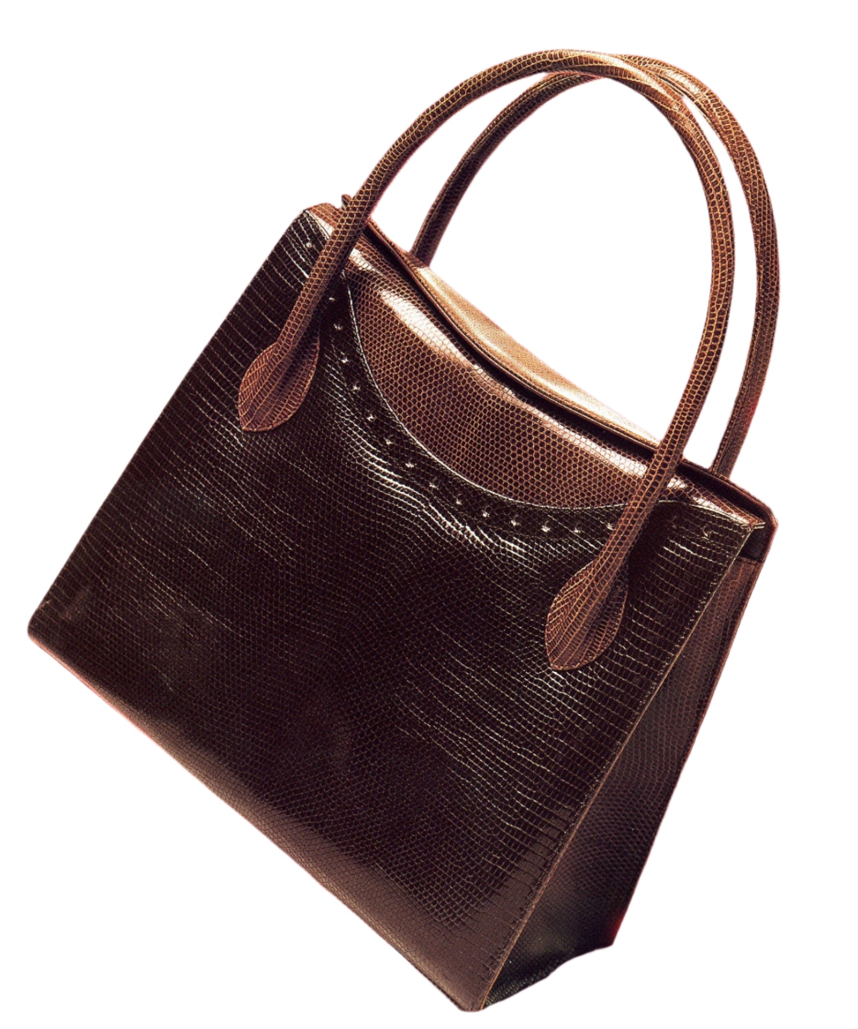 Harrison Tote in Two Tone Lizard by Darby Scott