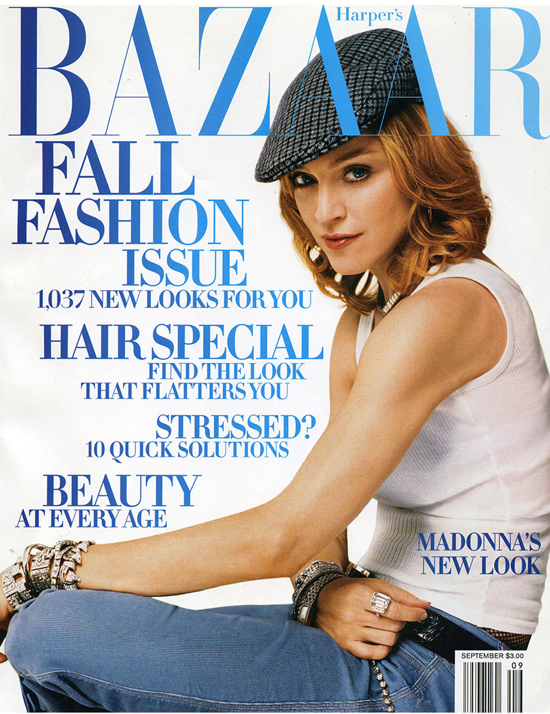 Madonna on the cover of Harper's Bazaar Fall Fashion Issue 2003