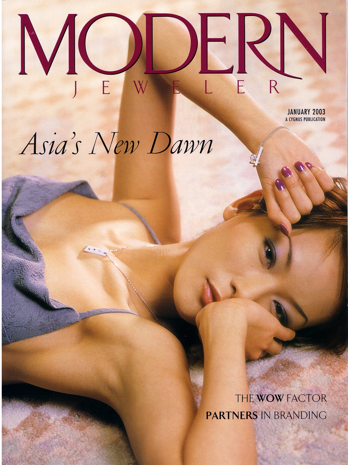 Cover of January 2003 Modern Jeweler Magazine