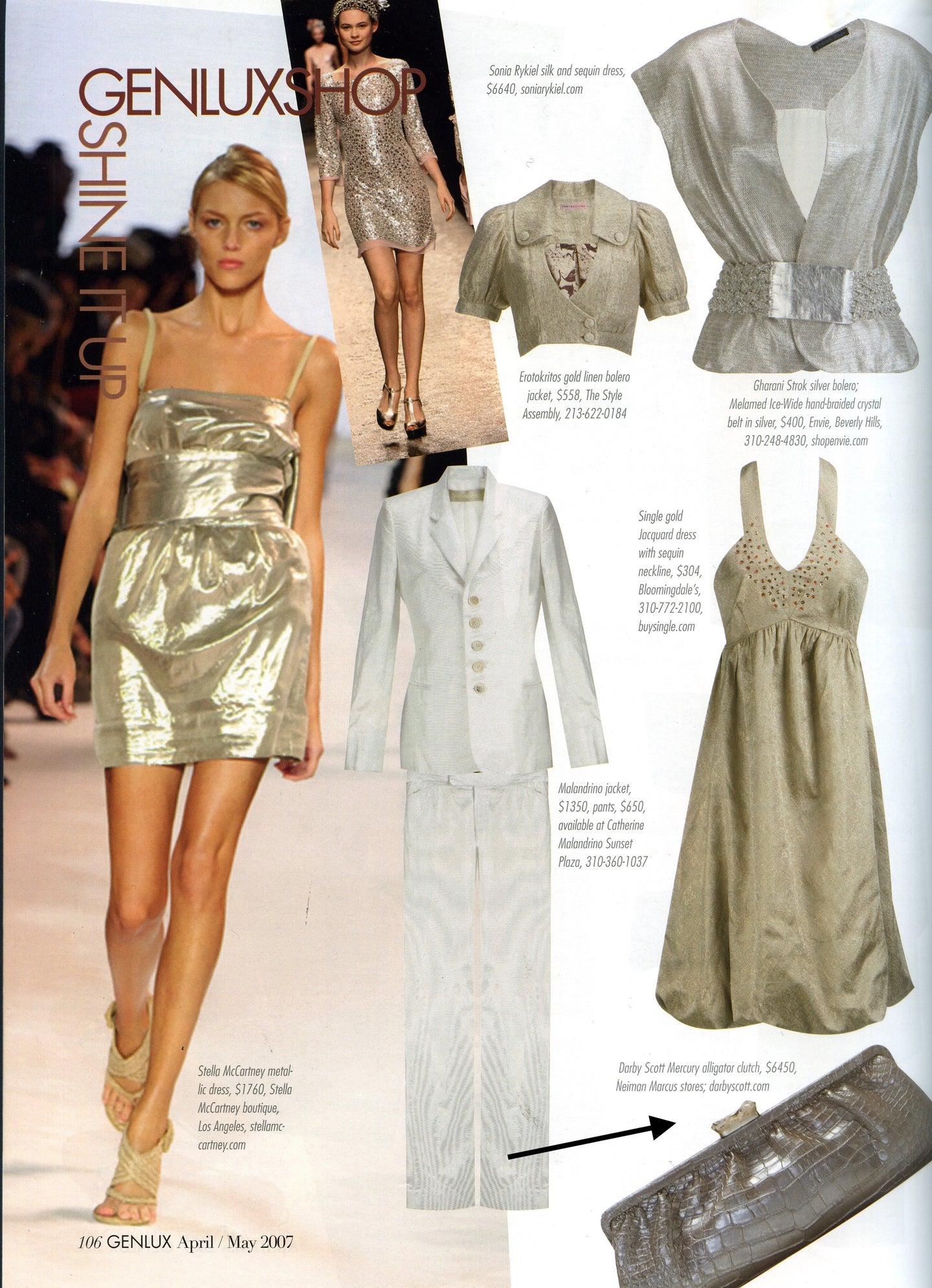 GenLux Shine It Up Fashion Picks Including Darby Scott's Alligator Clutch