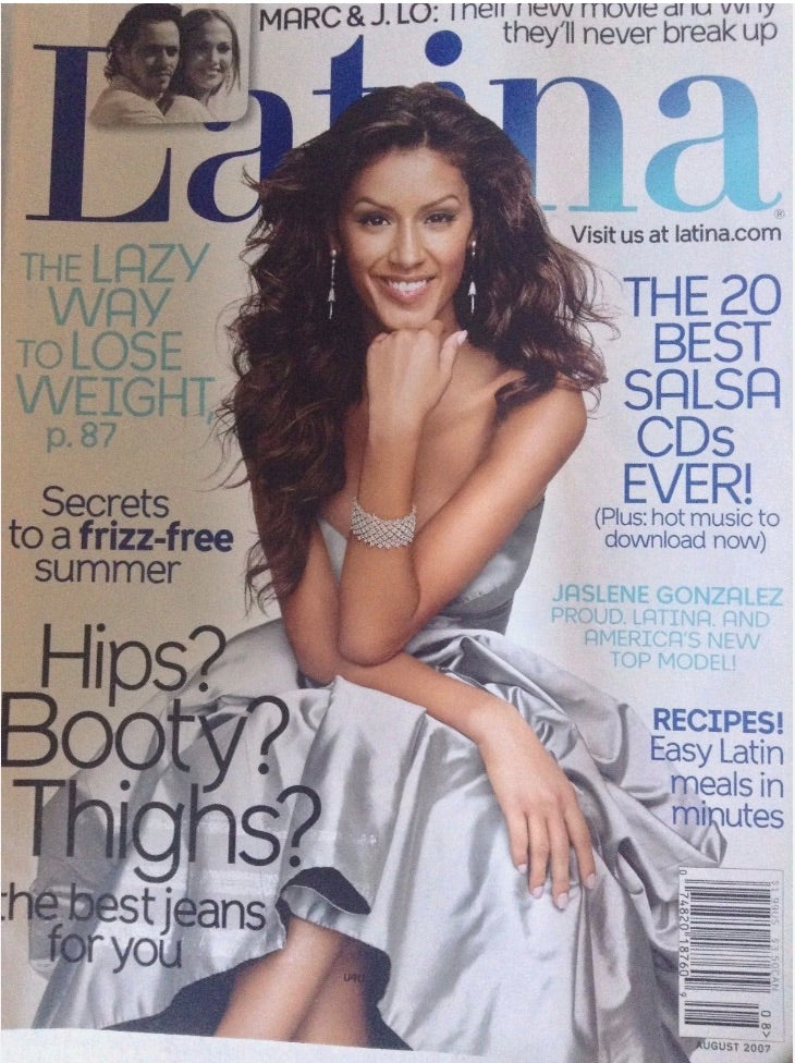 August 2007 Cover of Latina Magazine with Jaslene Gonzalez 
