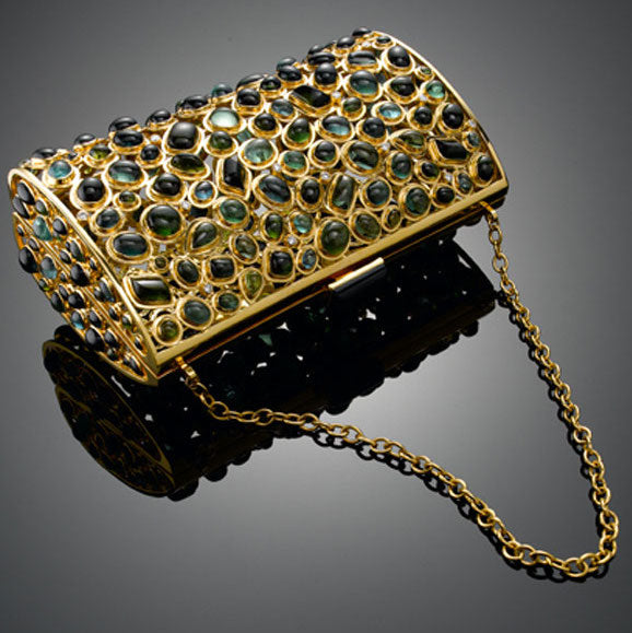 Tourmaline & Diamond Minaudiere by Darby Scott 