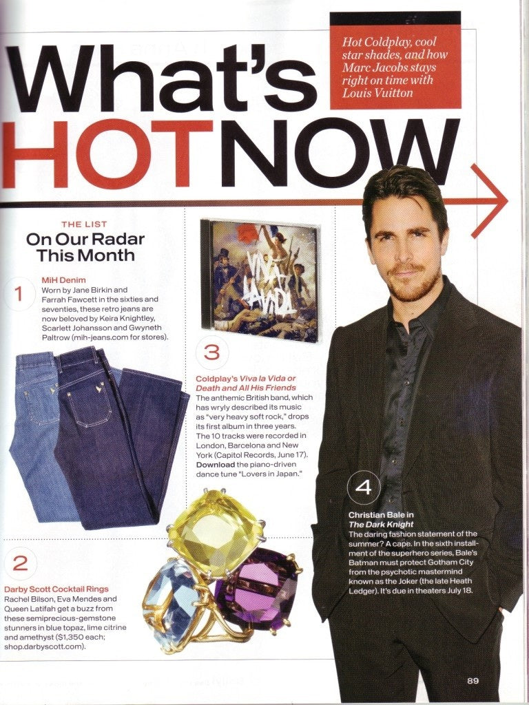 Darby Scott Cocktail Rings are What's HOT Now according to InStyle Magazine