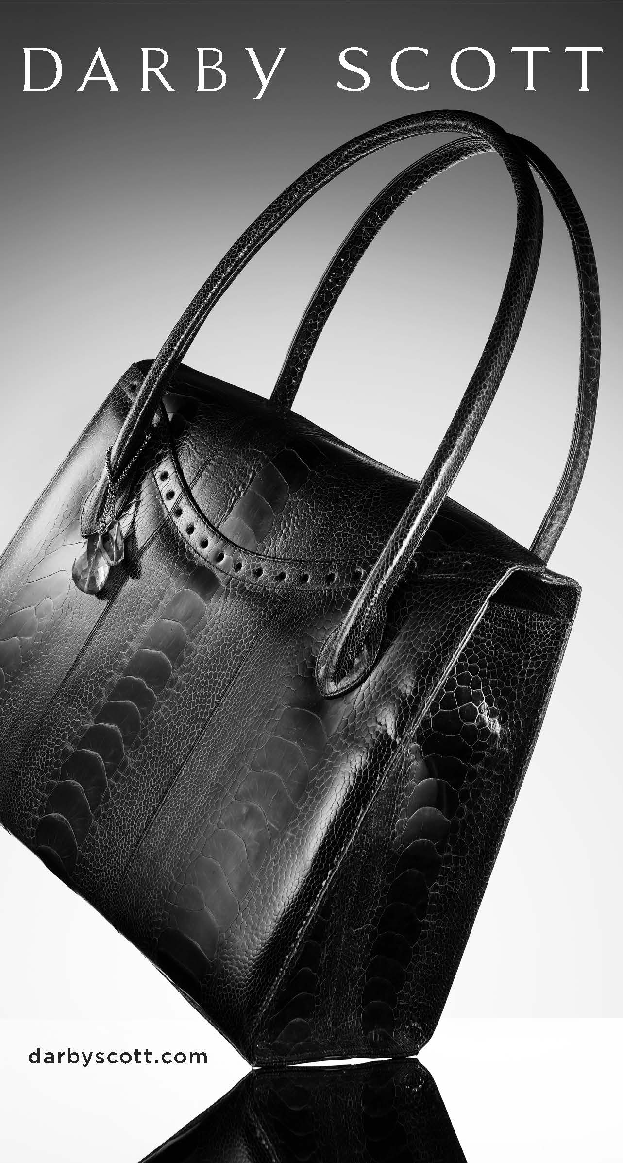 Thompson Dual Handle Tote with Signature Gemstone Fob by Darby Scott