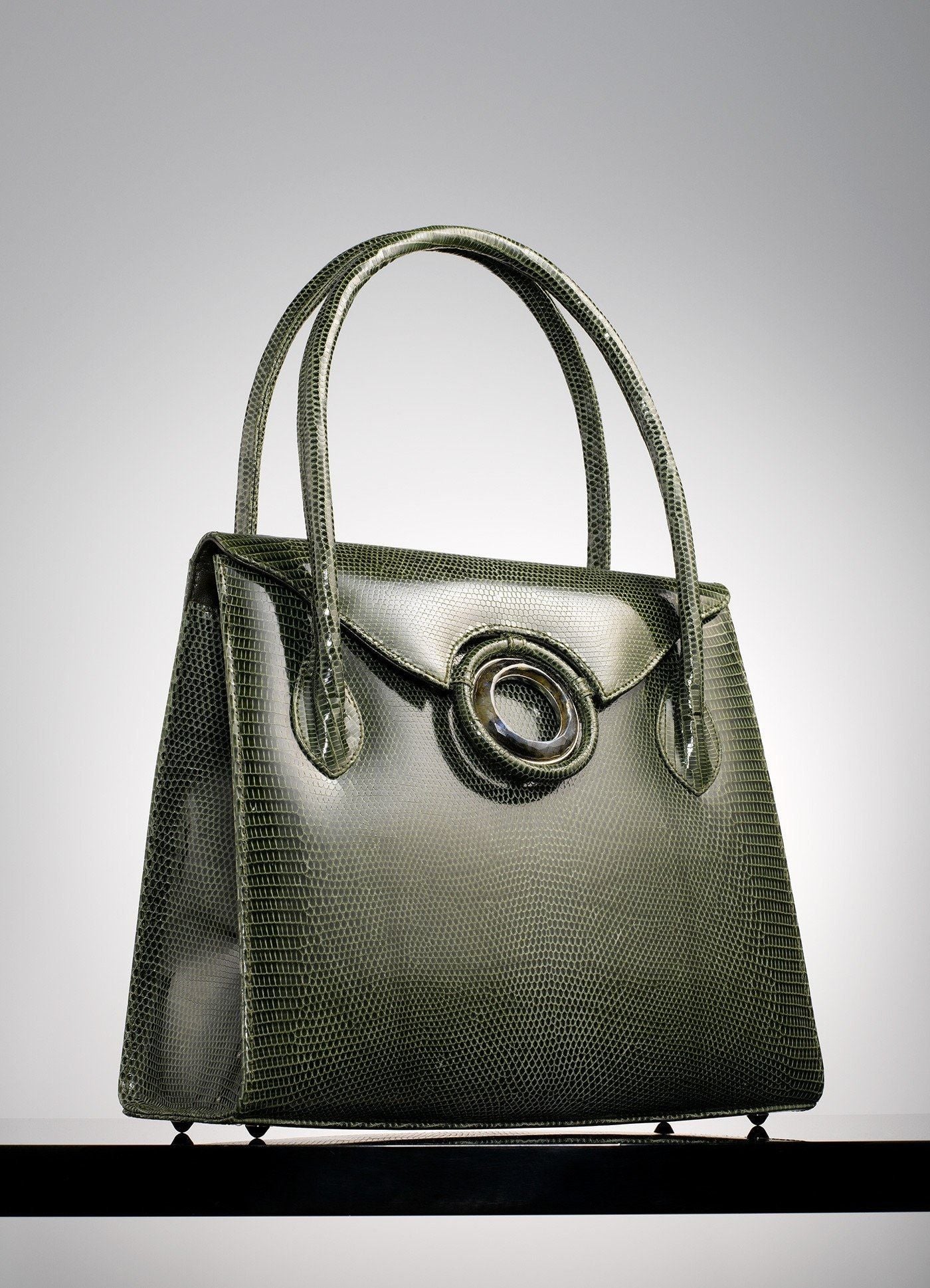 Thompson Tote in Green Lizard - Darby Scott