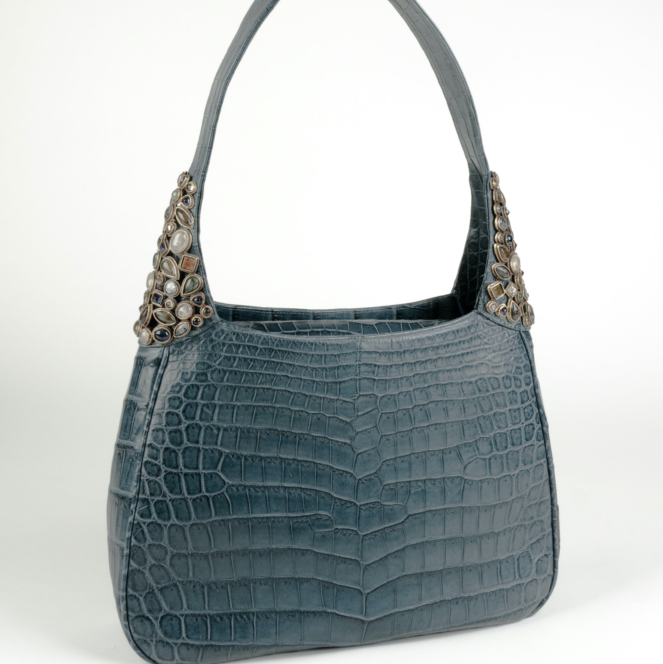 Wall Street Journal Ad -Darby Scott Hobo Bag Alligator with Mosaic Handles