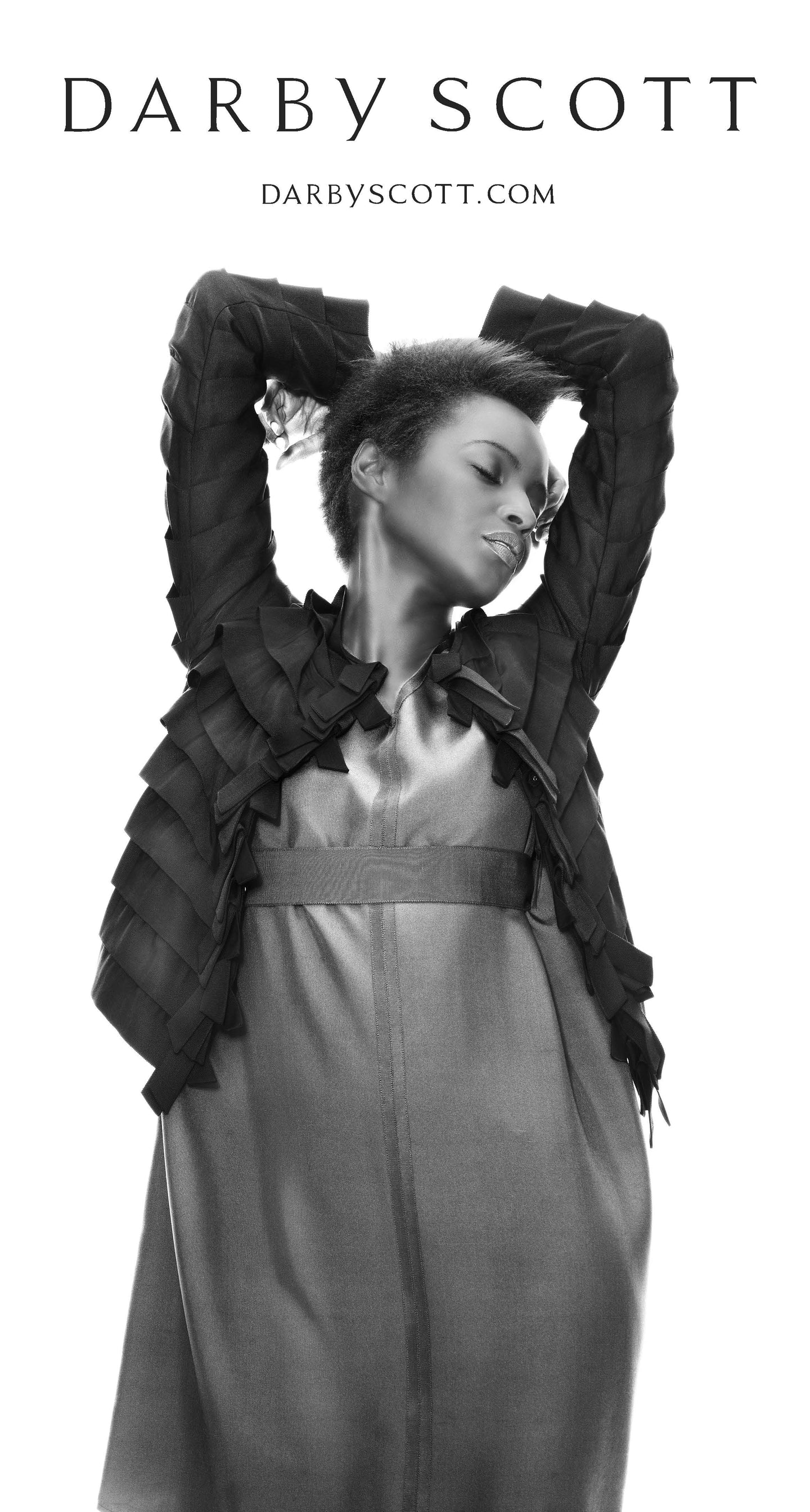 Model wearing Darby Scott Apparel 