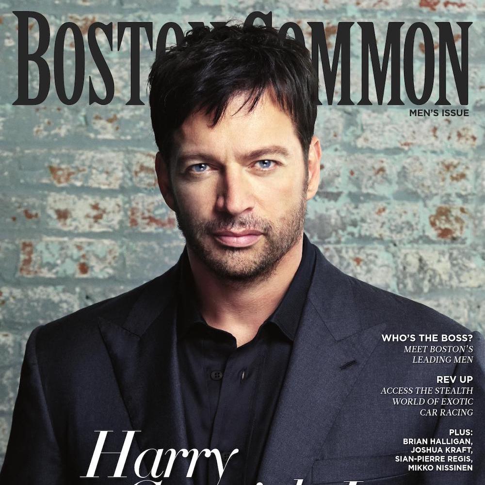 Harry Connick Jr. on the cover of Boston Common Magazine