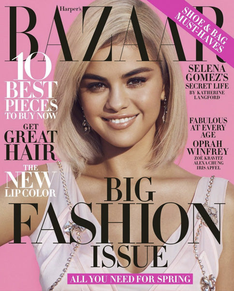 Harper's Bazaar Spring Big Fashion Issue 2018 Cover with Selena Gomez