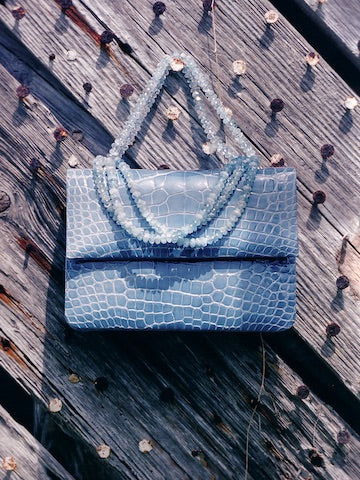 Blue Iconic Handbag by Darby Scott