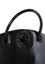 Black Onyx Annette Tote with Black Onyx Grommet - Darby Scott