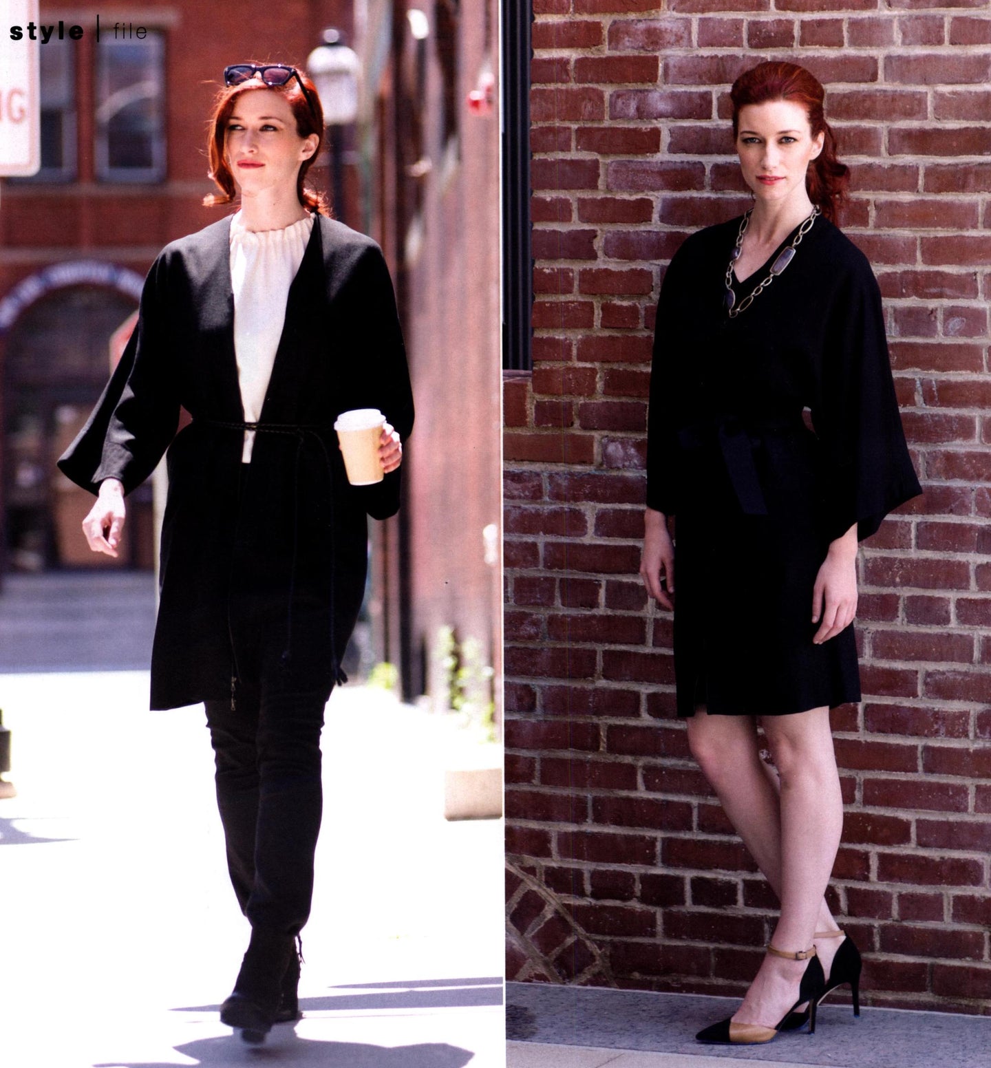 Model wearing a Darby Scott Kimono two ways -photo credit Adrien Bisson