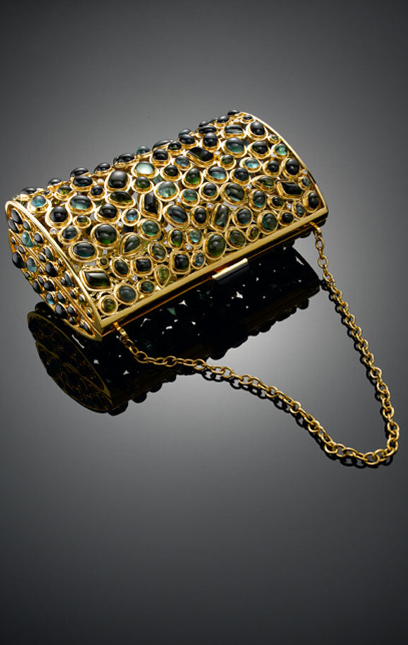 Tourmaline & Diamond Minaudiere by Darby Scott 