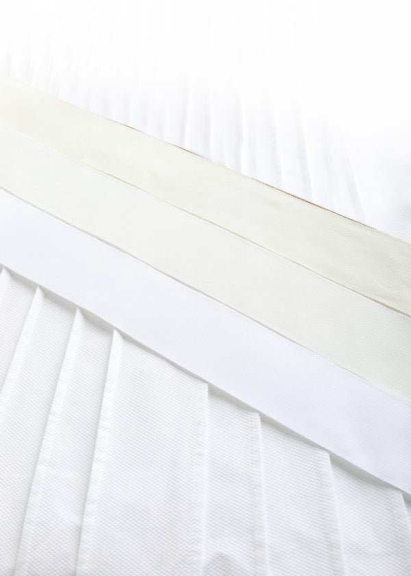 Ivory, White & Pure White Grosgrain Ribbon Belts - Darby Scott